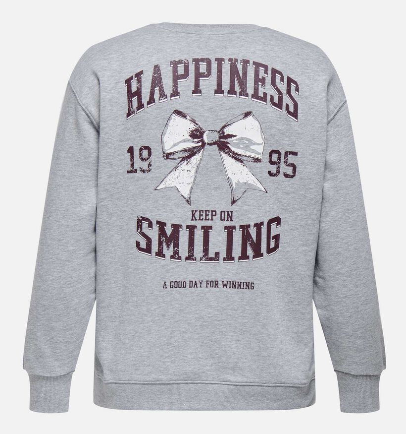 ONLY Carmakoma Iggy Sweatshirt en Gris pour femmes (371836)
