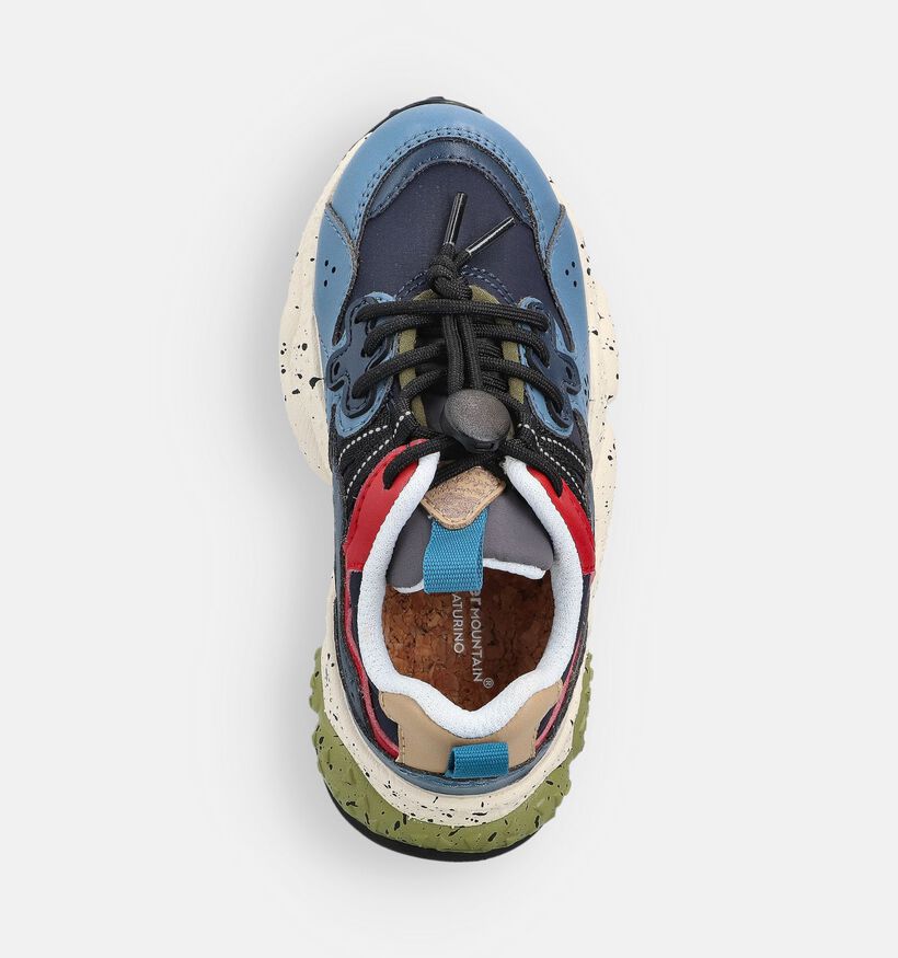 Naturino x Flower Mountain Yamano 3 Chaussures à enfiler en Bleu pour filles, garçons (364150) - pour semelles orthopédiques