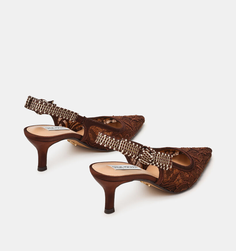 Steve Madden Ensemble Donkerbruine Slingback Heels voor dames (378172)