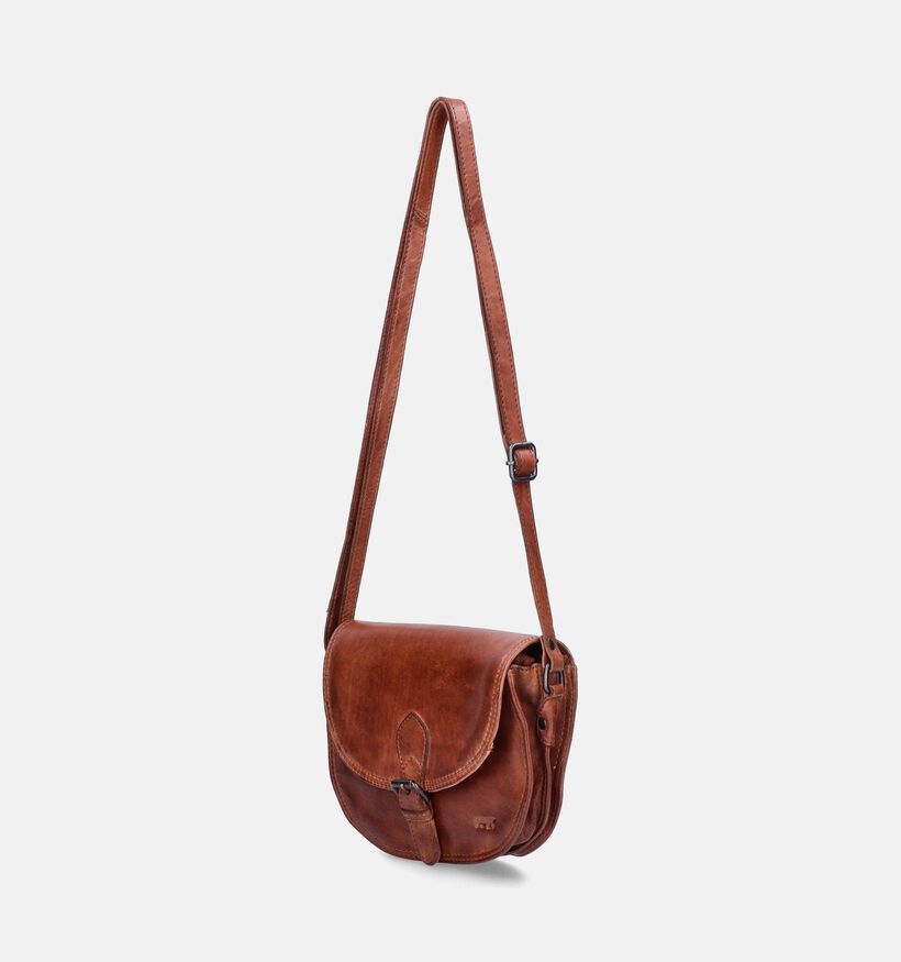 Bear Design Sac porté croisé en Cognac pour femmes (358885)