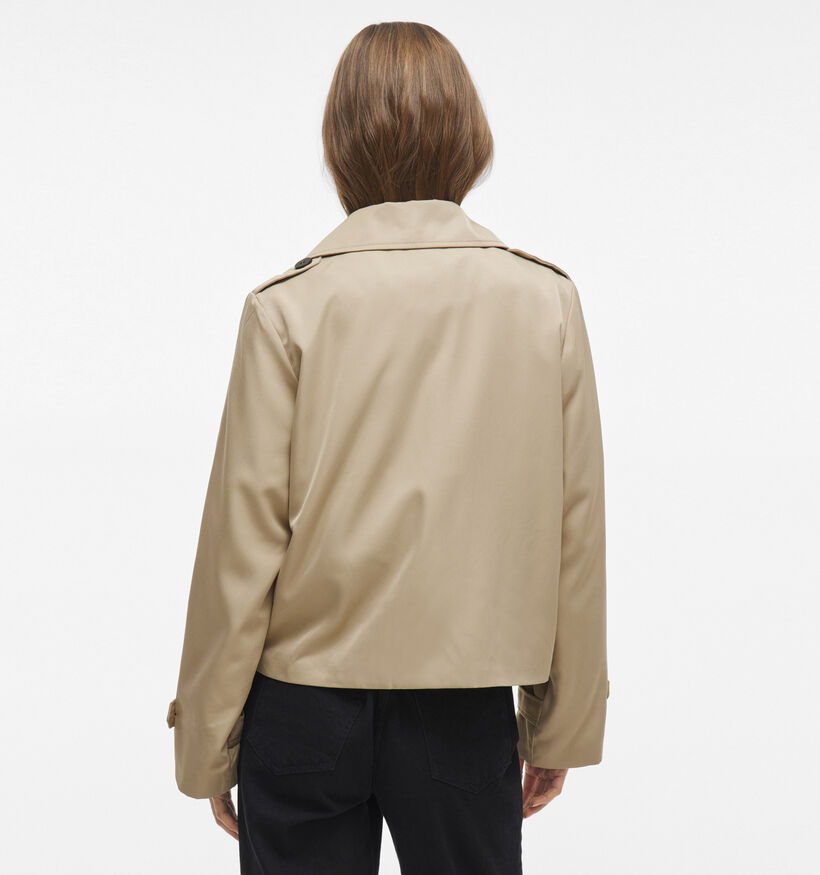 Vila Addison Beige Korte trenchcoat voor dames (351735)