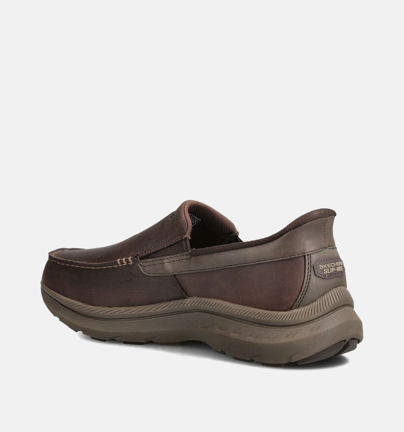 Skechers Slip-ins Pollard - Osgood Chaussures à enfiler en Marron pour hommes (362179)