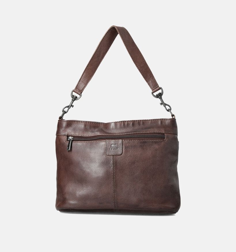 Bear Design Sac &agrave; bandouli&egrave;re en Brun fonc&eacute; pour femmes (382128)