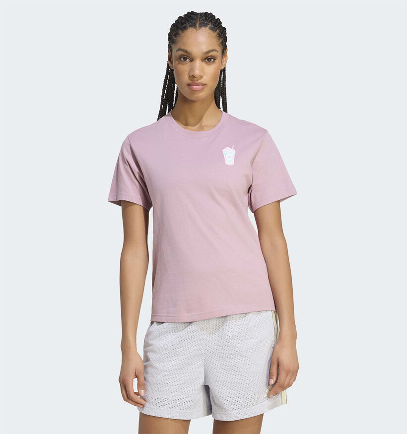 adidas Matcha Roze T-shirt voor dames (385970)