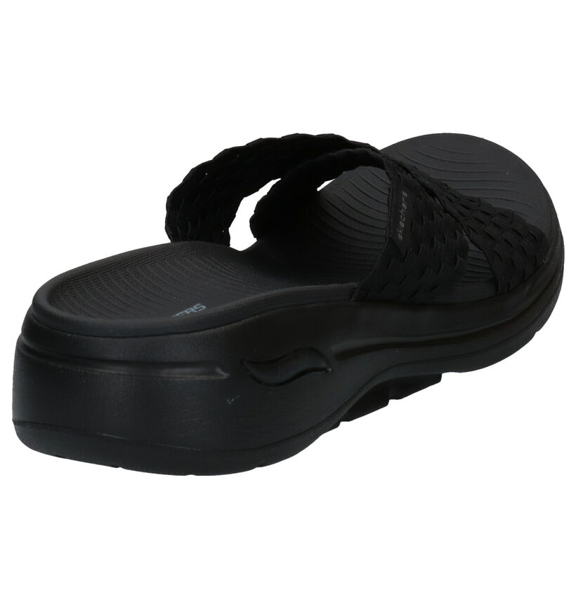 Skechers Zwarte Slippers in kunststof (301472)