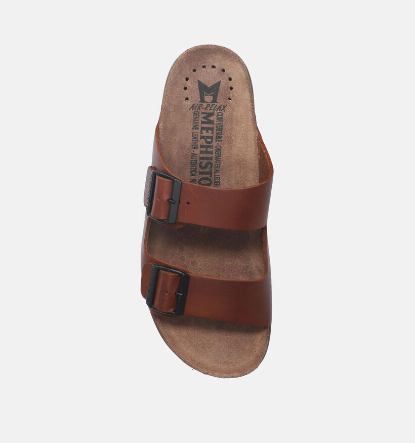 Mephisto Nerio Scratch Nu-pieds en Marron pour hommes (355187)