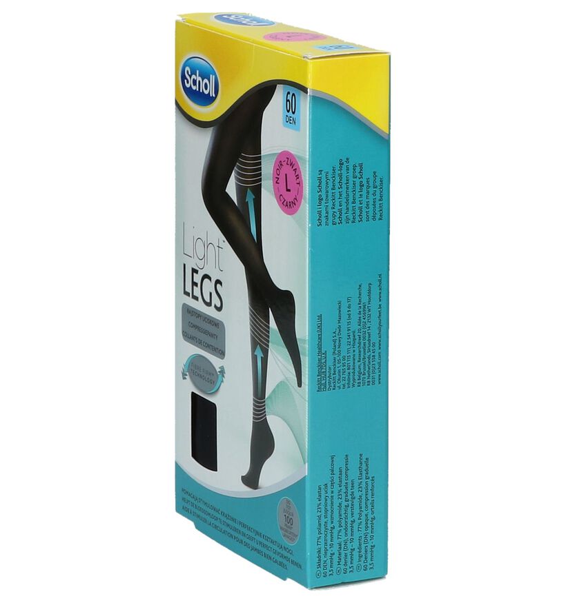 Scholl Light Legs Panty 60 DEN Zwart Maat L, , pdp