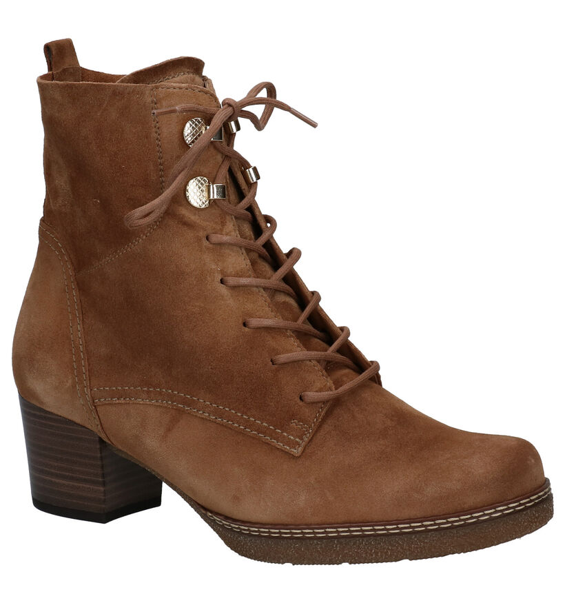 Gabor OptiFit Bottillons à talons en Cognac en daim (297248)