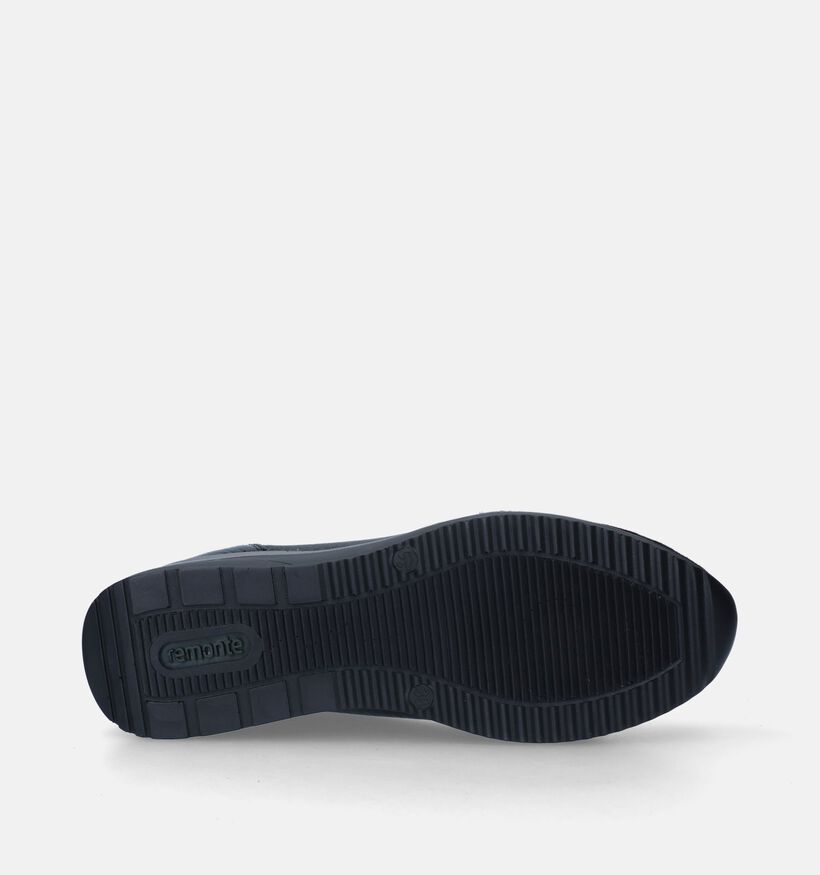 Remonte Zwarte Sneakers met sleehak voor dames (344435) - geschikt voor steunzolen