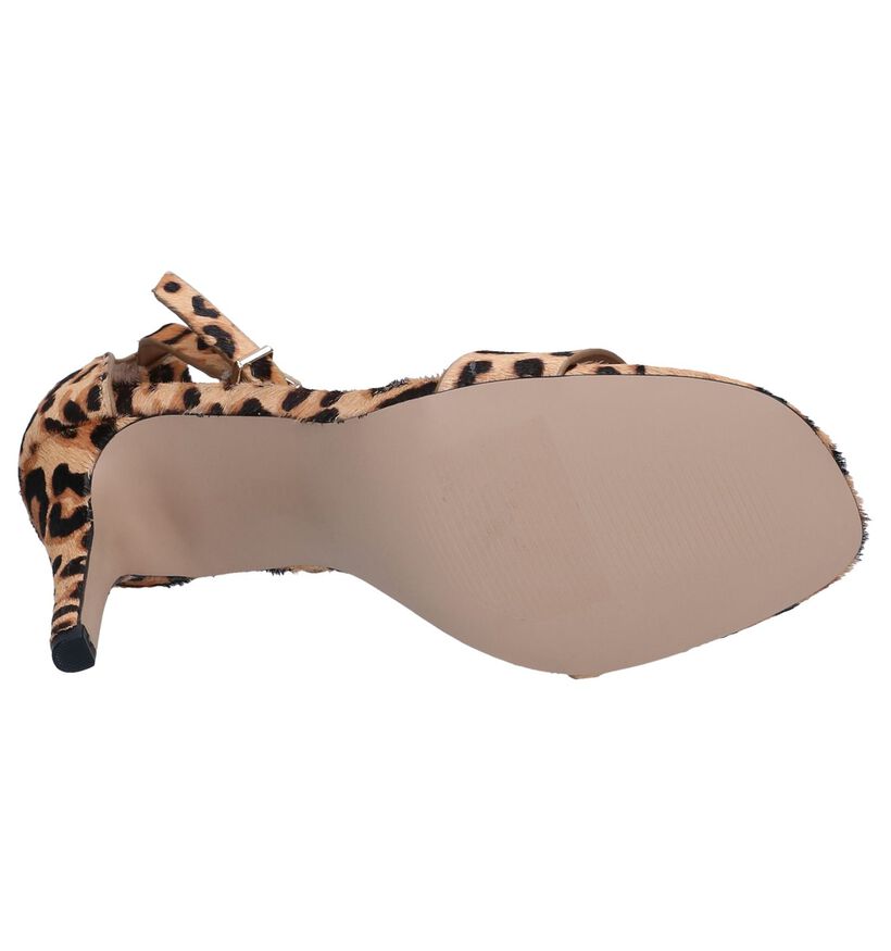 Steve Madden Evette Beige Sandalen in leer (252188)