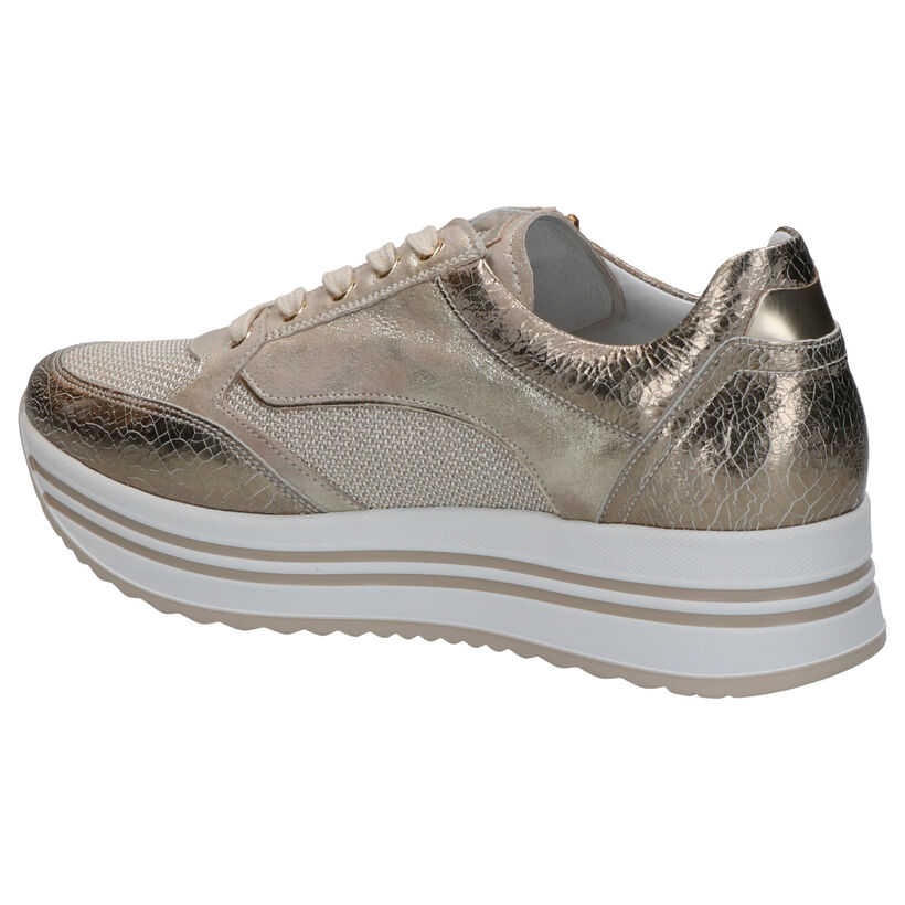 NeroGiardini Gouden Sneakers in leer (270586)