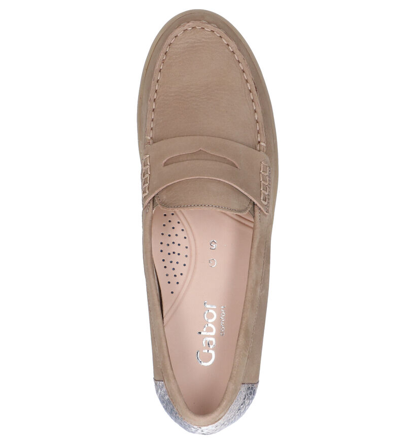 Gabor Mocassins en Taupe en nubuck (271656)