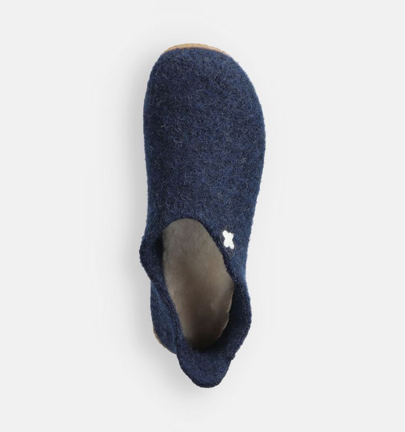 Living Kitzbühel Pantoufles fermées en Bleu foncé pour femmes (364884)