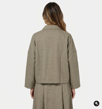 Minuit Vesten Beige/Blauw