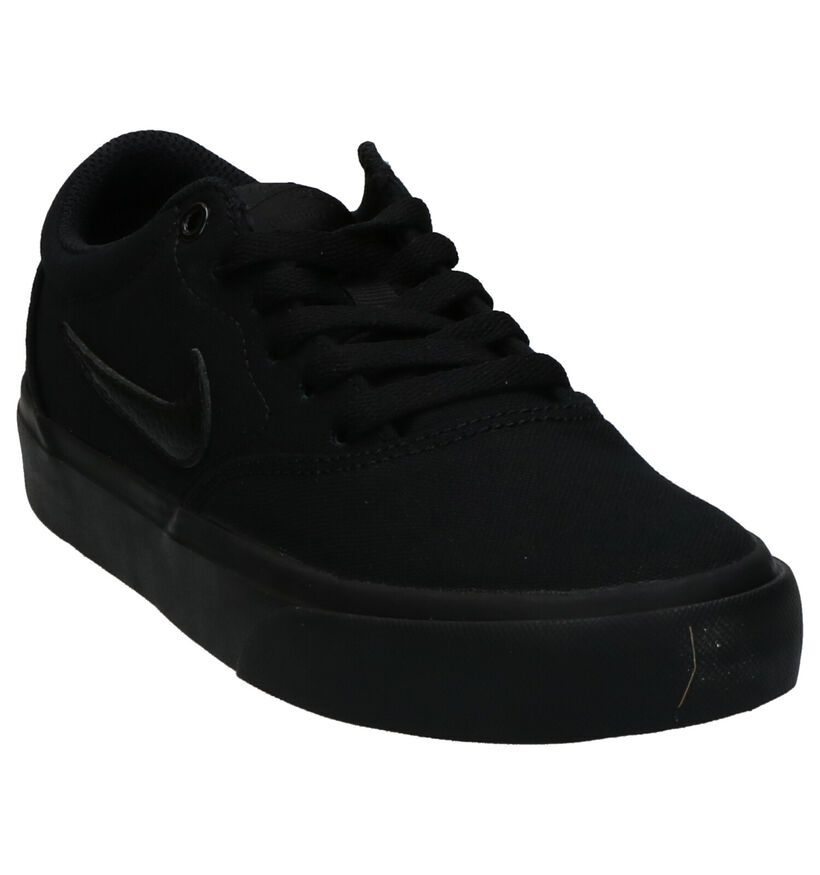 Nike SB Charge Canvas Baskets en Noir en textile (274799)