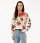 Mexx Printed Flowers Ecru Trui voor dames (368526)