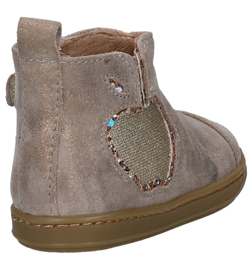 Shoo Pom Bouba Gouden Hoge Schoenen in nubuck (279222)