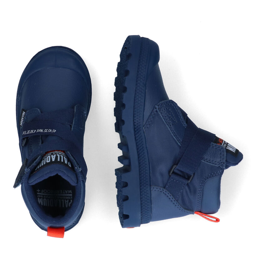 Palladium Pampa Zwarte Boots voor jongens (312974) - geschikt voor steunzolen