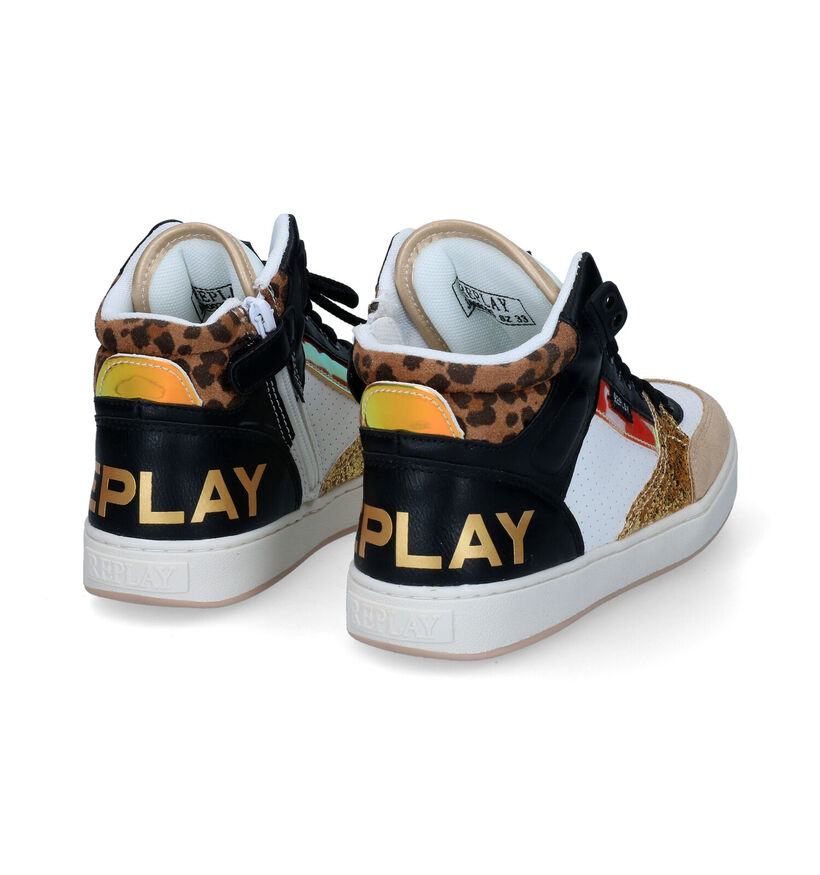 Replay Cobra Baskets en Noir en cuir (306517)