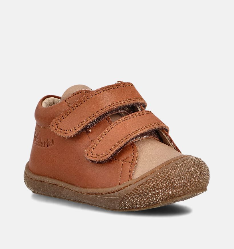 Naturino Cocoon Nappa Cognac Babyschoenen voor jongens, meisjes (364247) - geschikt voor steunzolen