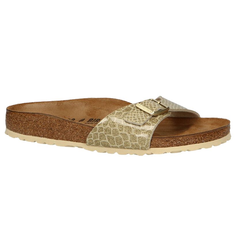 Birkenstock Madrid Birko-Flor Nu-pieds en Blanc pour femmes (338044)