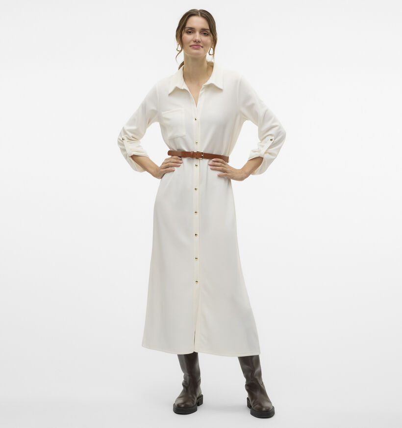 Vero Moda Becca Witte Lange jurk voor dames (353174)