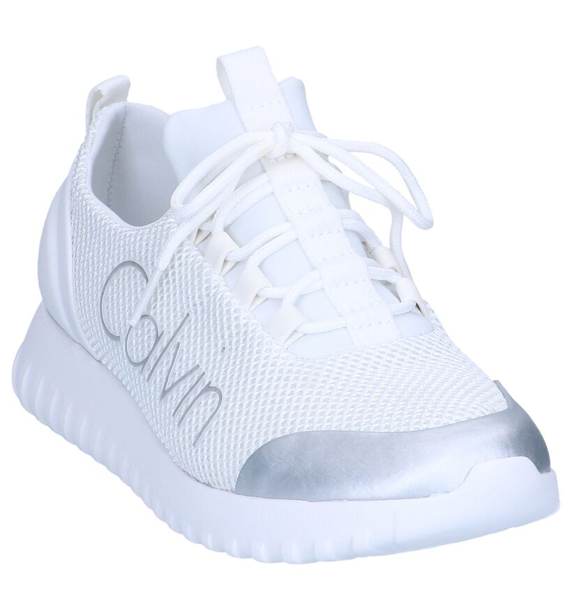 Calvin Klein Reika Witte Sneakers in stof (269193)