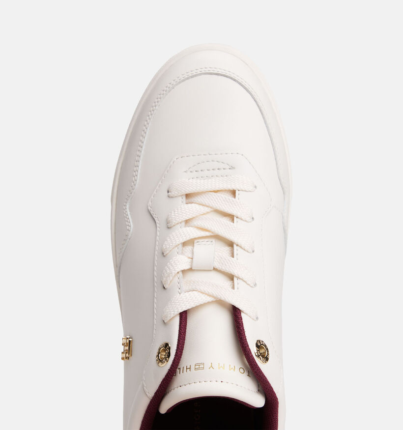 Tommy Hilfiger Elevated Court Baskets habillées en Blanc pour femmes (362366) - pour semelles orthopédiques