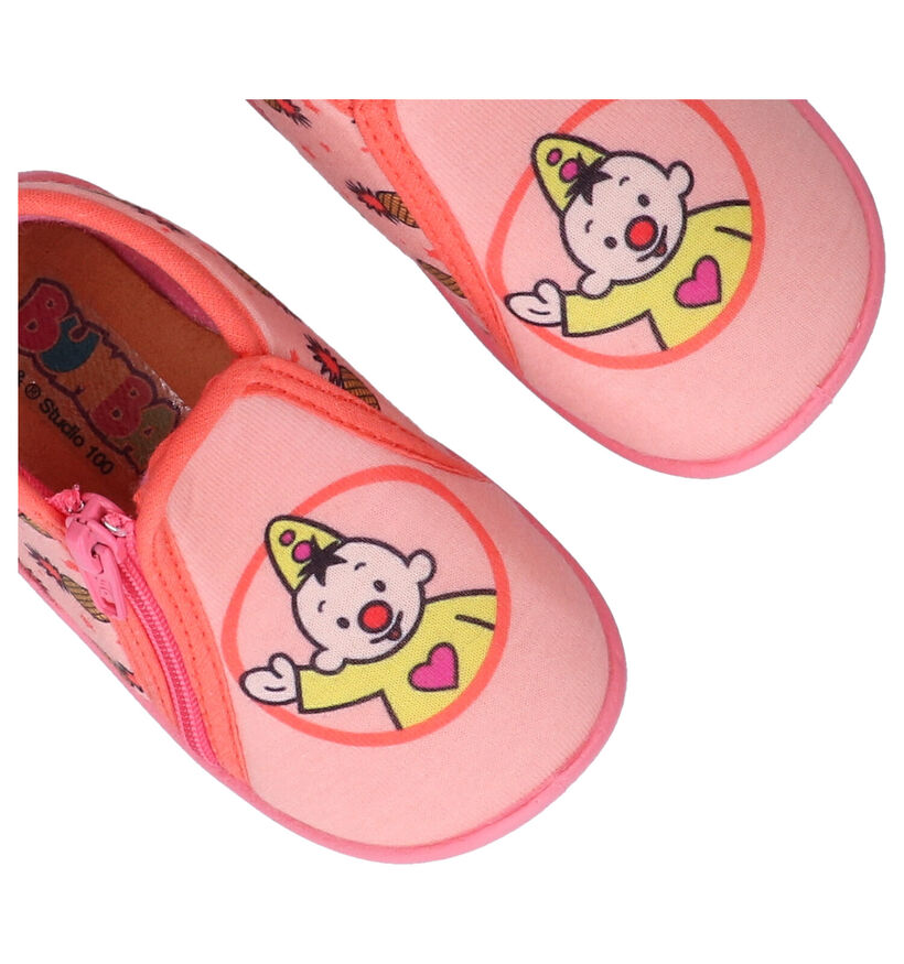 Bumba Pantoufles en Rose en textile (279789)