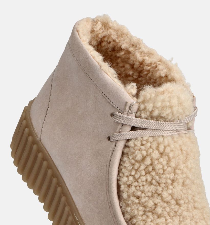 Clarks Torhill Moss Bottines motardes en Taupe pour femmes (361959) - pour semelles orthopédiques