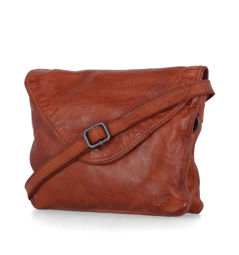 Bear Design Gele Crossbody Tas in leer (329789)