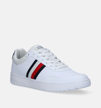 Tommy Hilfiger Chaussures plates Blanc/Bleu