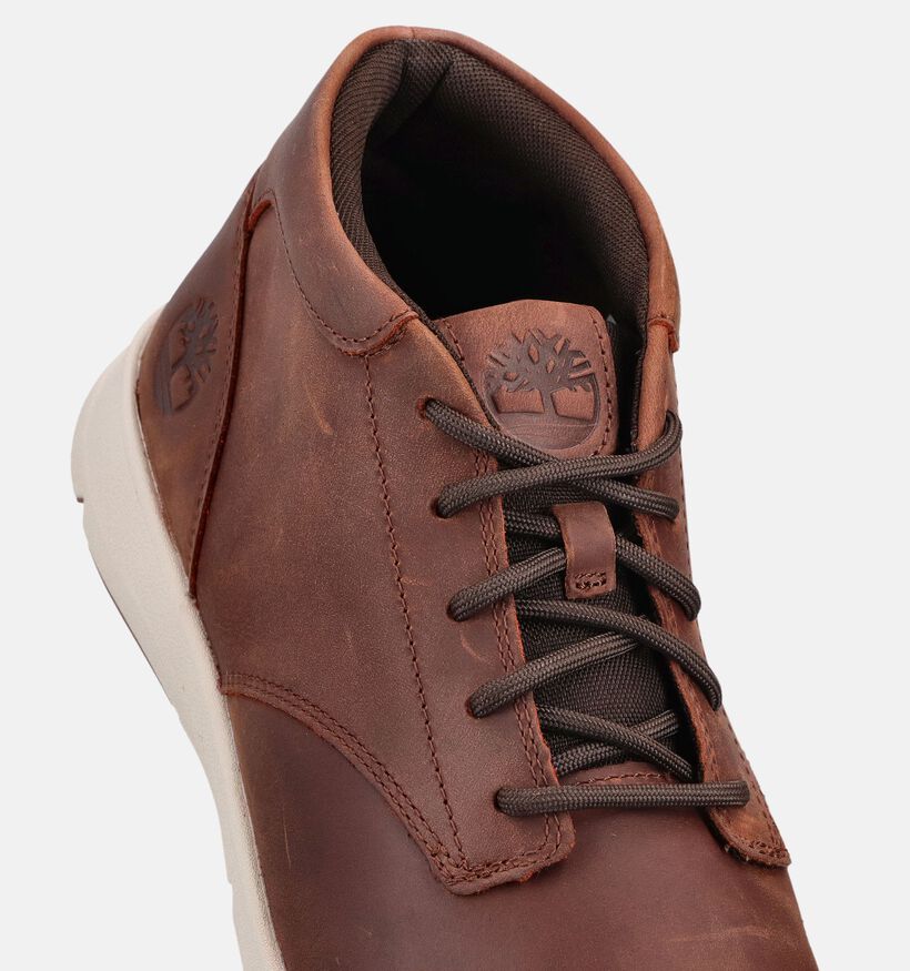 Timberland Parker Street Mid Cognac Boots met Veters voor heren (369574) - geschikt voor steunzolen