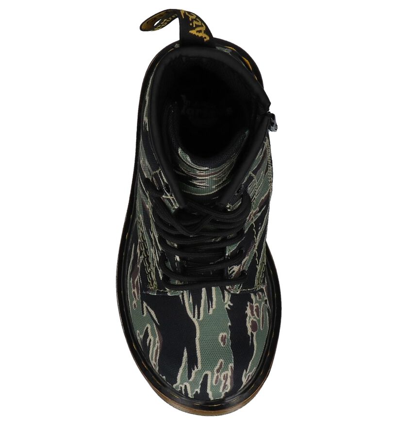 Groene Dr. Martens Camo Boots in stof (226011)