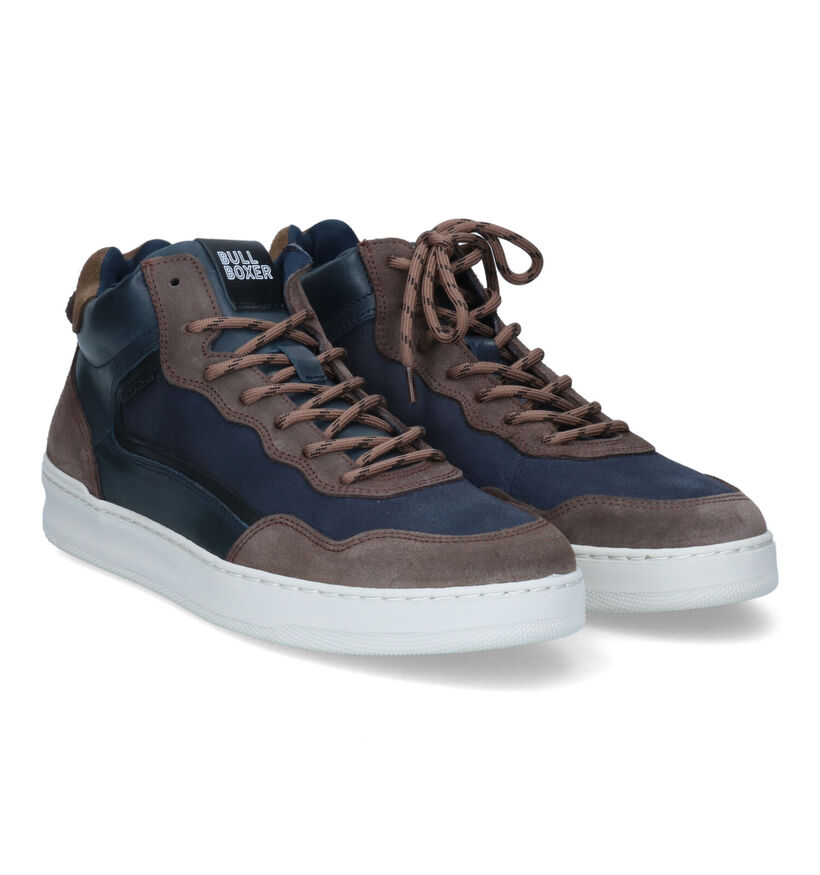 Bullboxer Blauwe Hoge Schoenen voor heren (314048) - geschikt voor steunzolen