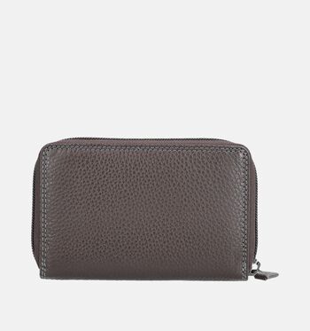 Label M Portemonnees Zwart/Cognac/Bruin/Rood