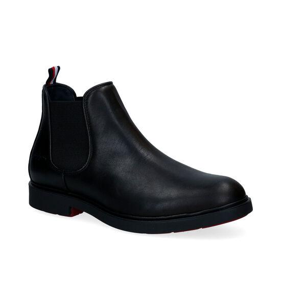 Tommy Hilfiger Elevated Zwarte Chelsea Boots 