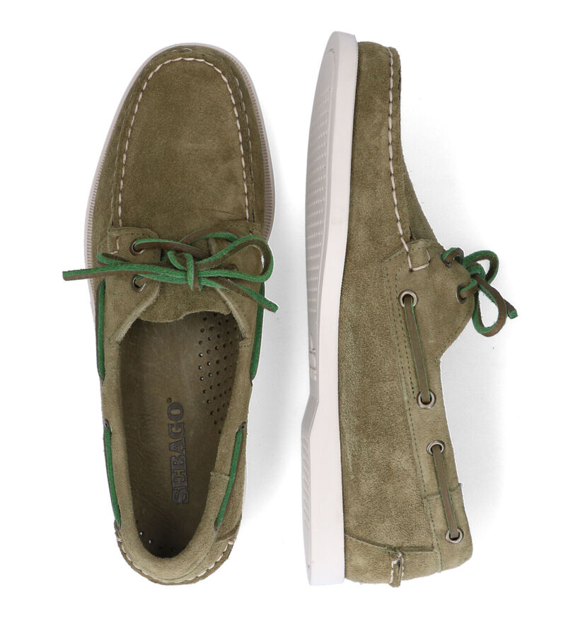 Sebago Dockside Portland Flesh Out Kaki Bootschoenen voor heren (336839)