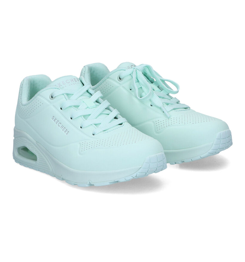 Skechers Uno Frosty Kicks Baskets en Mauve pour femmes (334206) - pour semelles orthopédiques