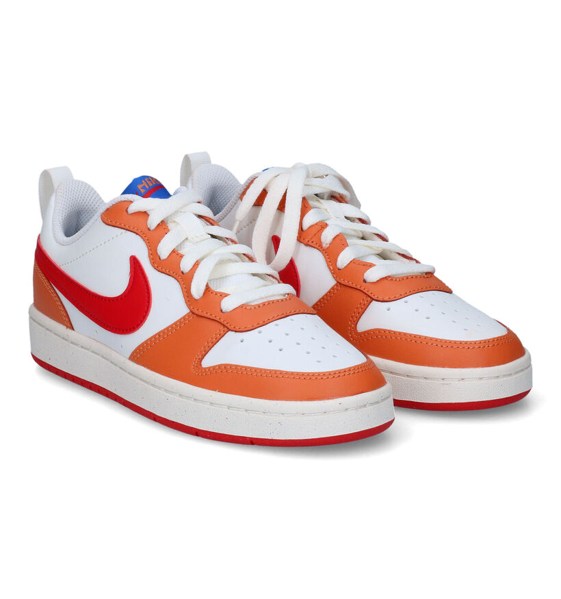 Nike Court Borough Low 2 GS Zwarte Sneakers voor jongens, meisjes (334916)