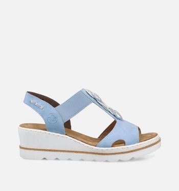 Rieker Sandalen Beige/Blauw
