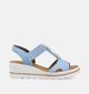 Rieker Lichtblauwe Sandalen met Sleehak voor dames (370456)