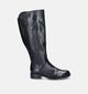 Gabor OptiFit Bottes avec tige large en Noir pour femmes (347059) - pour semelles orthopédiques