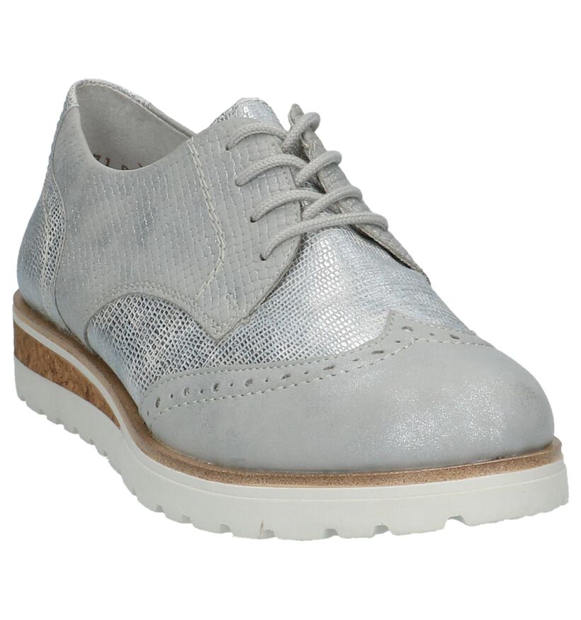 Remonte Chaussures à lacets en Argent en simili cuir (210087)