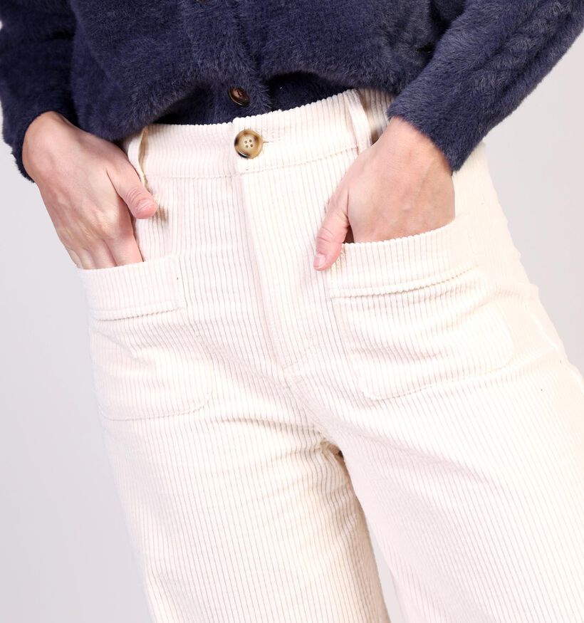 Orfeo Scarlett Pantalon classique en Écru pour femmes (364353)