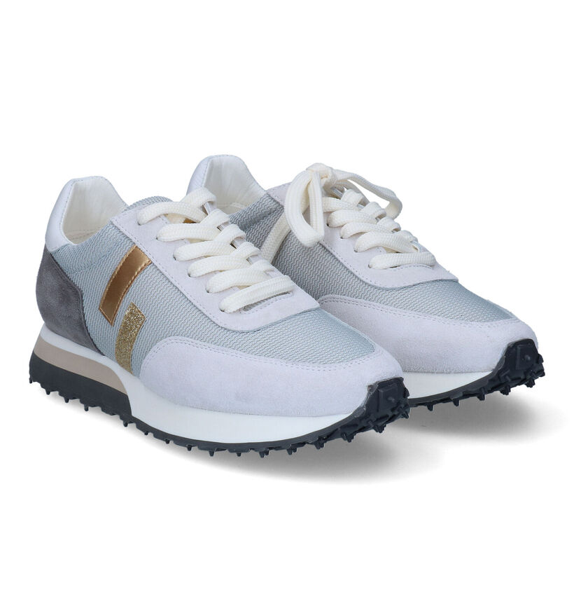 Scapa Beige Sneakers voor dames (307048) - geschikt voor steunzolen