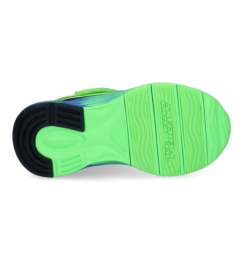 Skechers Razor Grip Baskets en Vert pour garçons (318184)