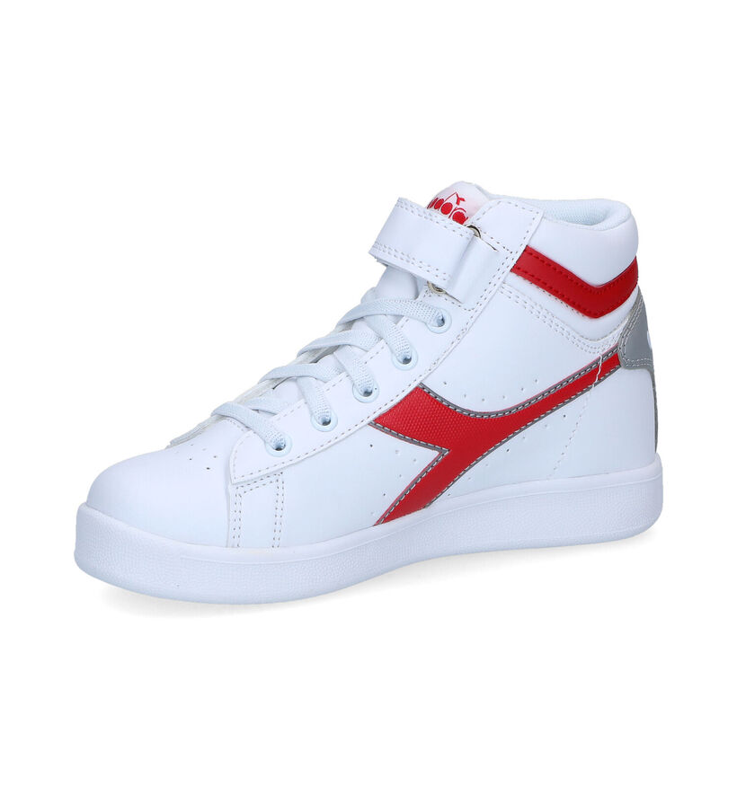 Diadora Game Witte Sneakers in kunstleer (294982)