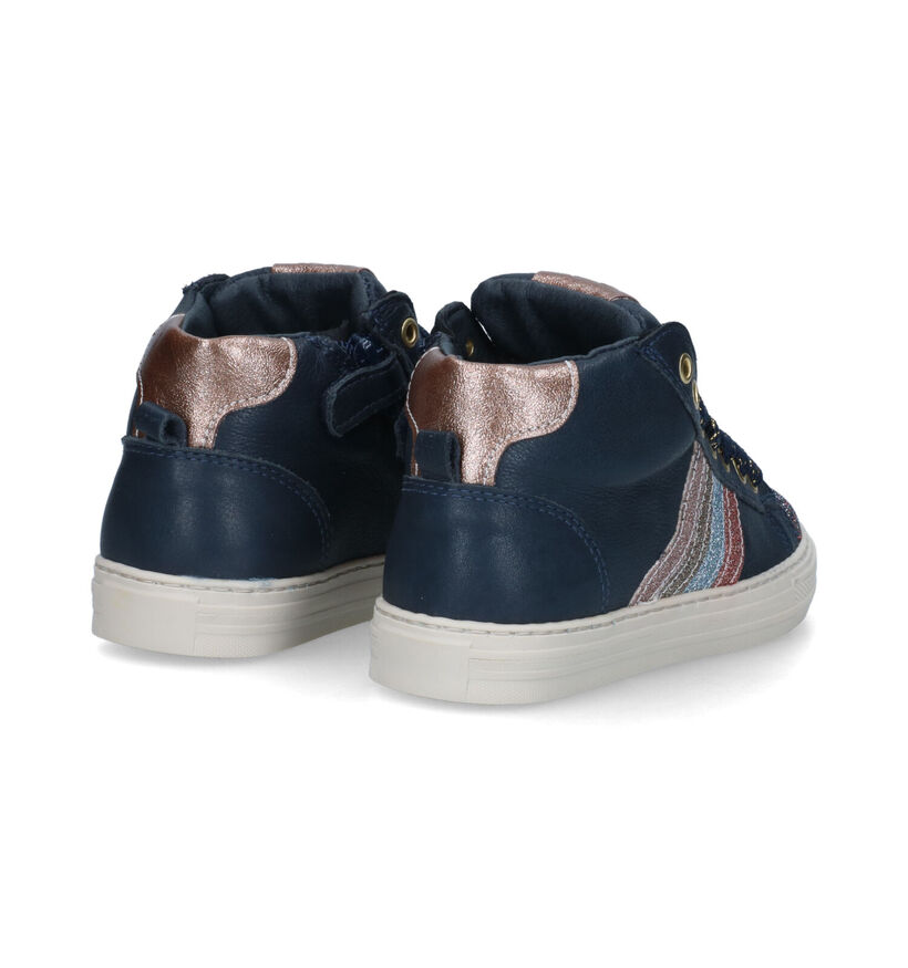 Little David Paris Chaussures hautes en Bleu pour filles (316154) - pour semelles orthop&eacute;diques