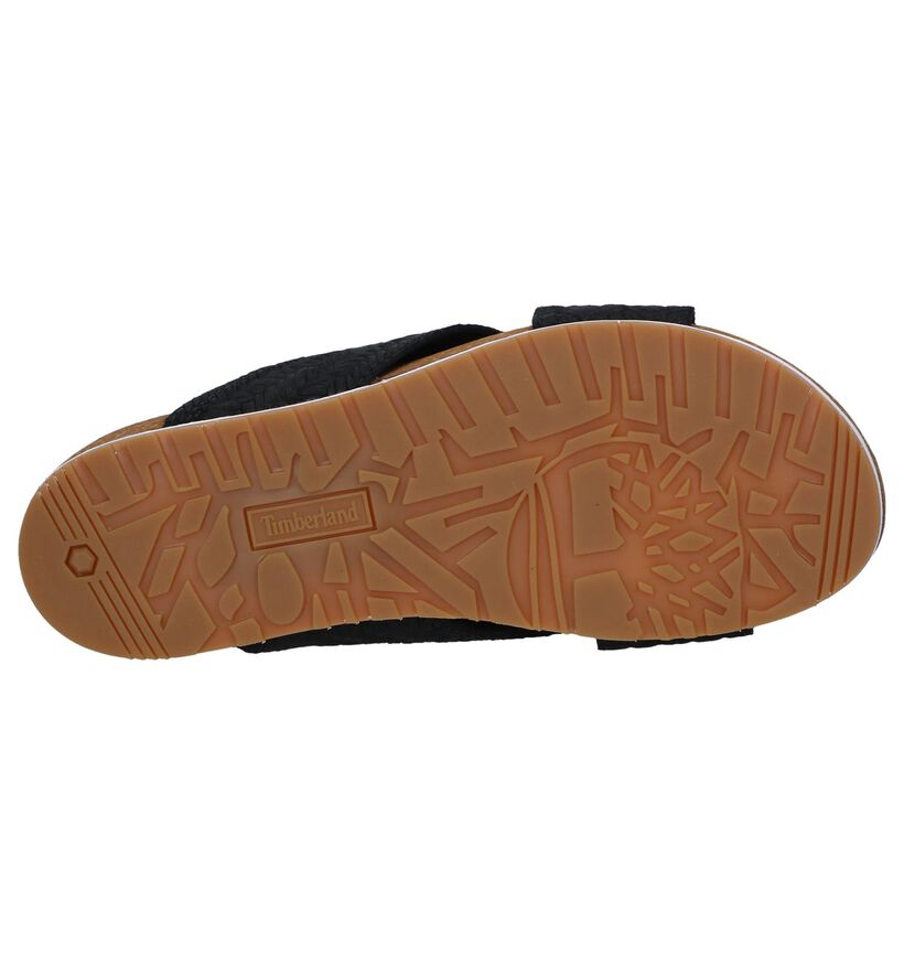 Zwarte Slippers Timberland Malibu Waves in leer (240522)